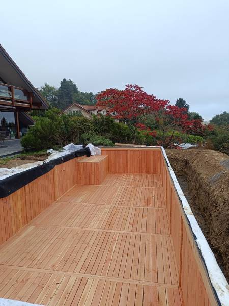 Construction d'une piscine sans béton et sans chlore dans le Rhône à Lyon