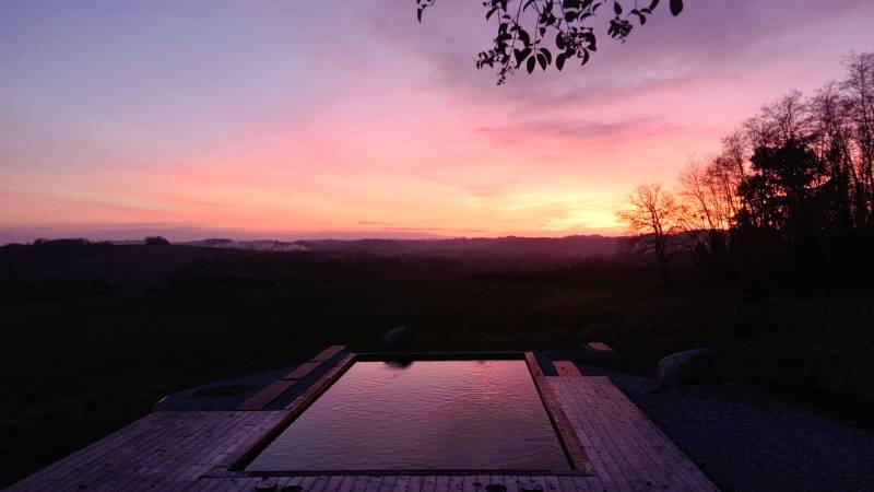 Construction piscine écologique près de orthez dans les pyrénées atlantiques
