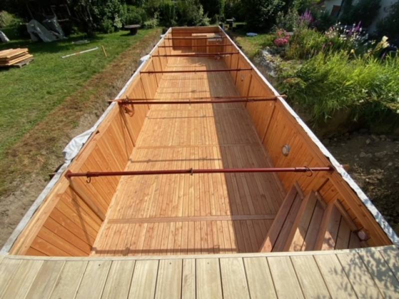 Construction piscine en bois haut de gamme en Ile de France