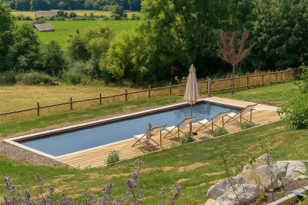 Notre zone d'activité pour ce service Projet de piscine durable sans béton pour un petit jardin